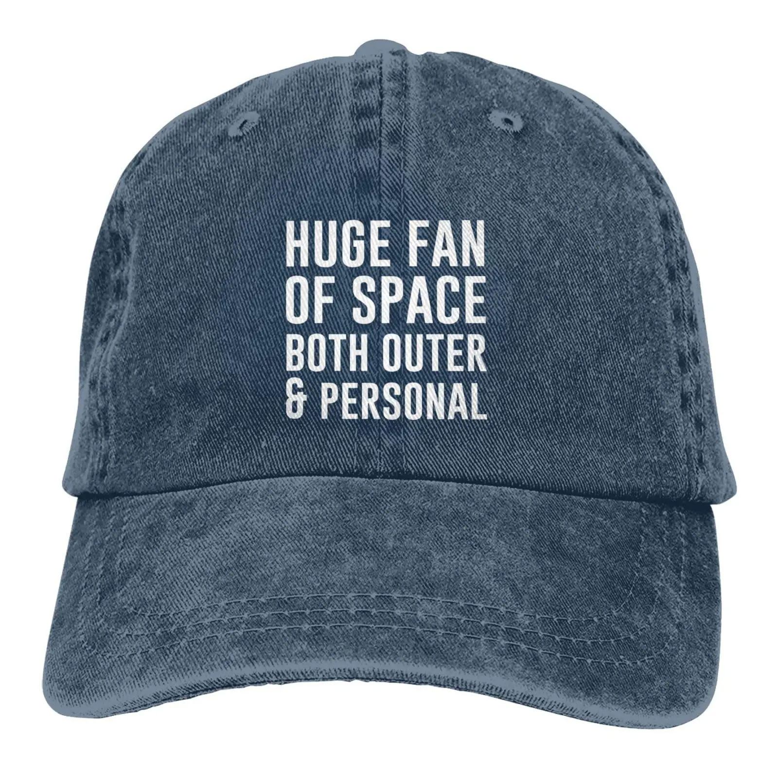 

Huge Fan of Space Both Outer and Personal Baseball Cap Trucker Vintage for Men Women Denim Hat Washed Cotton Fashion Cap Unisex