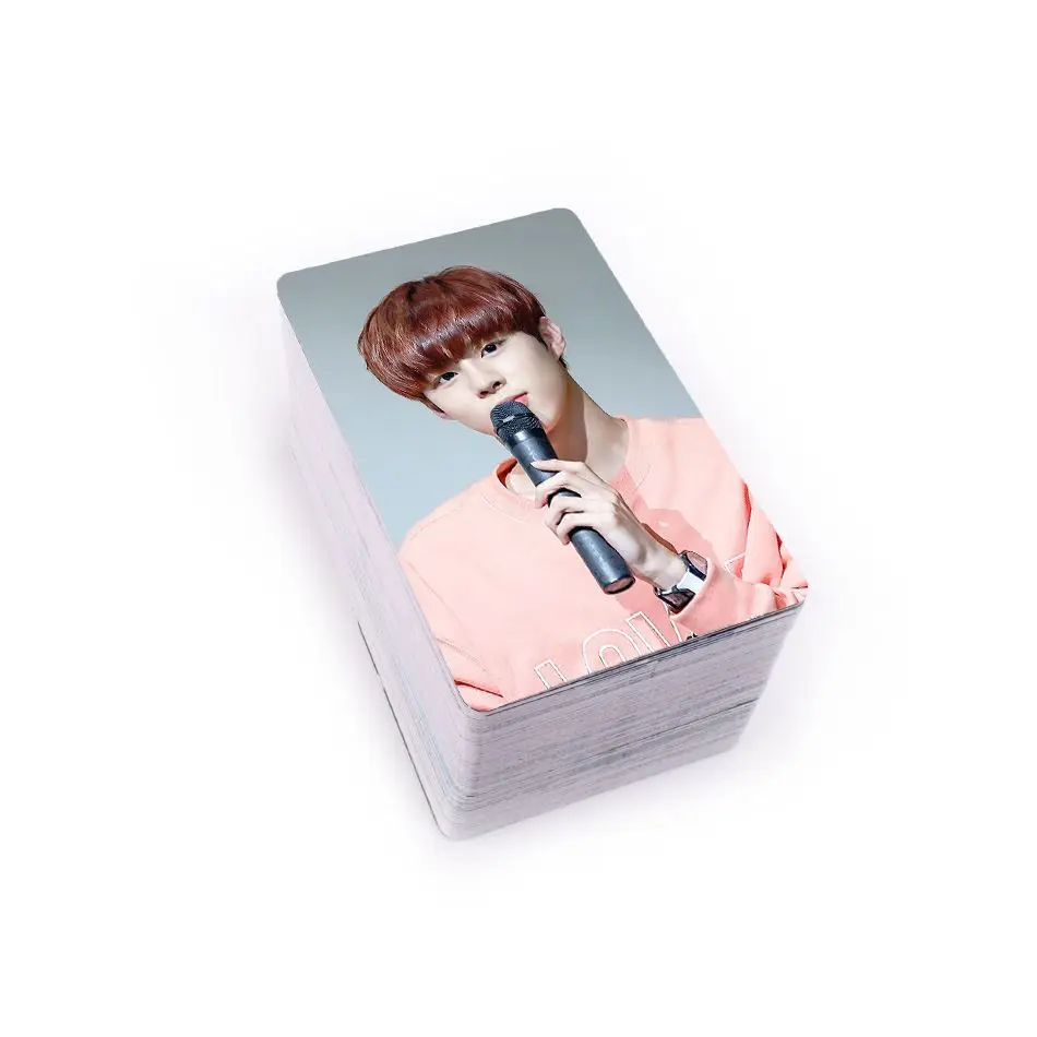 Nessuna ripetizione WOOSHIN Woo-seok Kim Photo Mini Card Wallet Lomo Card con Album fotografico Fans Collection Gift