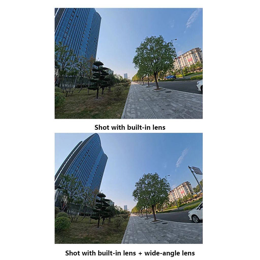 Weitwinkelobjektiv für Insta360 GO Ultra 185 ° Weitwinkelobjektiv für Actionkameras, HD-Glasansicht, kratzfester Objektivfilter – Detail 3