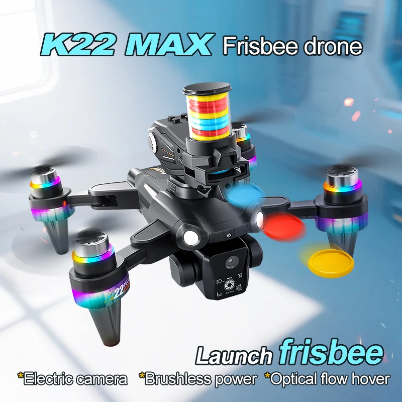 

New Frisbee Toy Drone 8K Professional HD Aerial Photography Remote Control Aircraft HD Dual Camera Quadcopter For child Gift