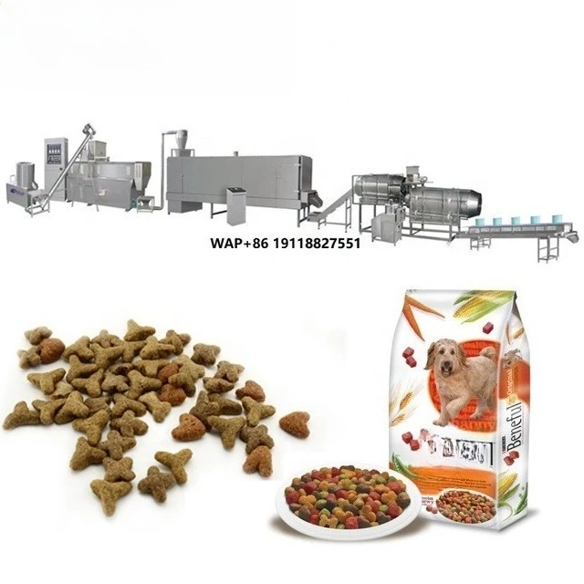Fully Automatic Dry Wet Pet Dog Cat Food Processing Production Line