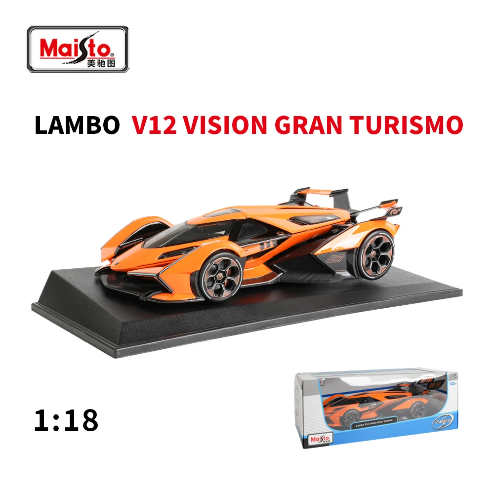 Maisto 1:18 Lambo V12 Vision Gran Turismo Sports Car Static Die Cast Vehicles Collectible Model Car Toys