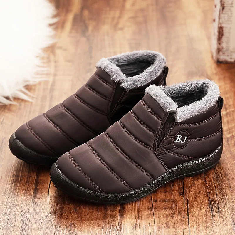 2026 Baumwollschuhe in Übergröße für Damen und Herren, neuer Winterstil mit Plüsch und dicken Schneestiefeln, niedrig geschnittene warme Baumwollstiefel – Detail 8