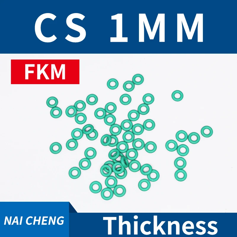 Thickness CS1mm Green FKM Fluorine Rubber O-rings Seals Gasket Washer temperature resistant wear-resistant oring