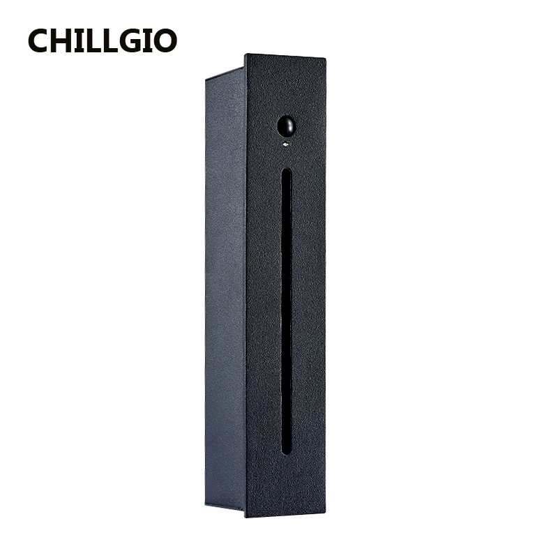 CHILLGIO Magnetic Sensor Led Stair Light Step Exterior PIR Staircase Ladder Sconce Indoor Aluminum Waterproof Recessed Wall Lamp