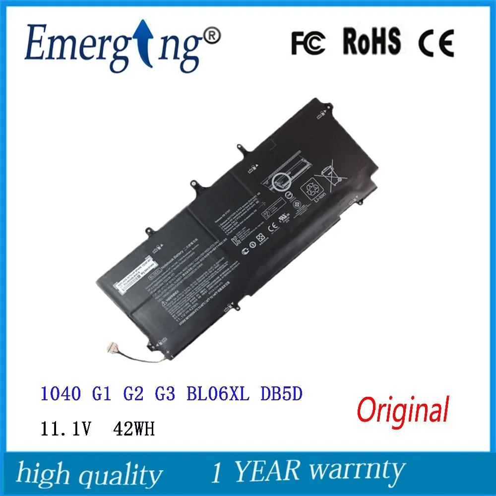 

11.1v 42Wh New Original Laptop Battery for HP Elitebook Folio 1040 G1 G2 G3 BL06XL DB5D 722236-2C1 171 HSTNN-DB5D W02C