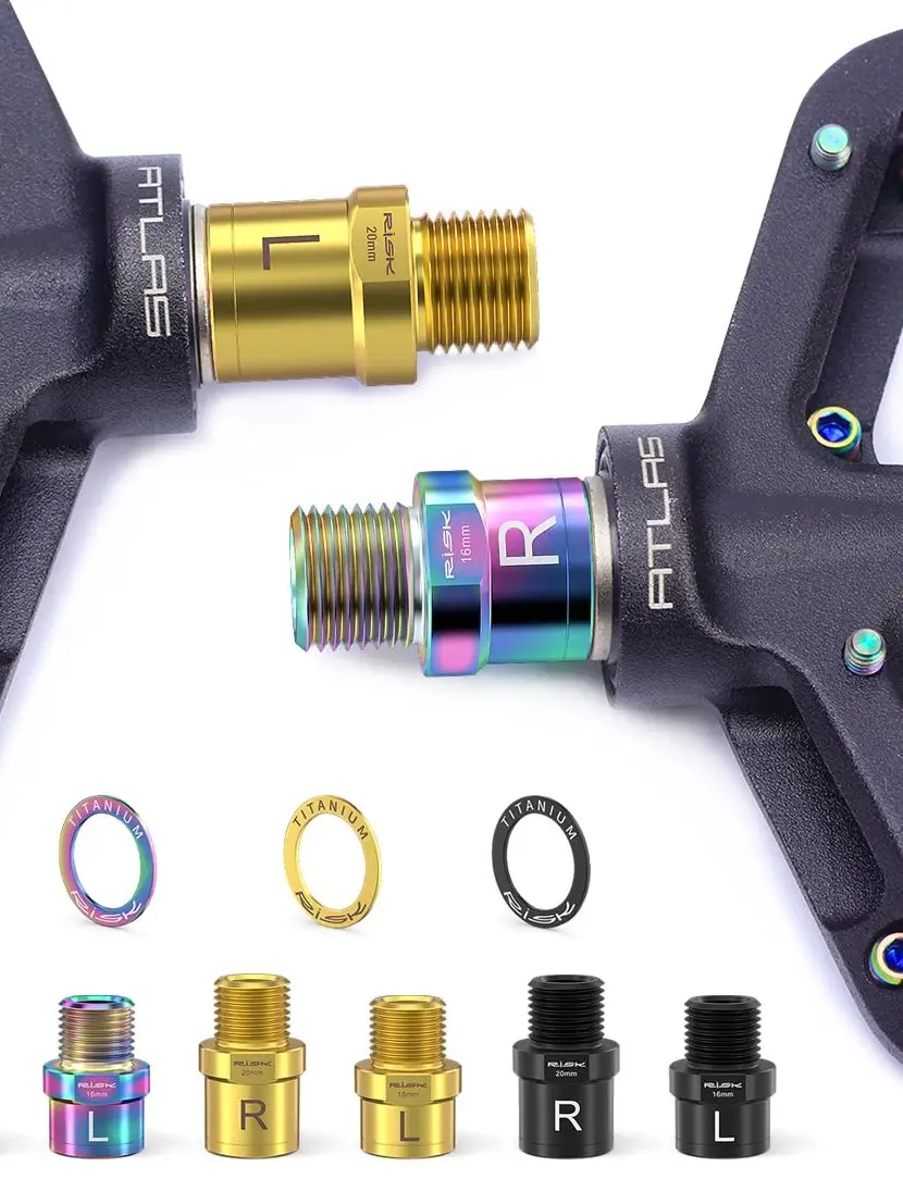 AliExpress RISK Bicycle Pedal Extension Axle Core Mountain Bike Public Bike Road Bike Lock Pedal Extender Axle Converter Pedal Extension