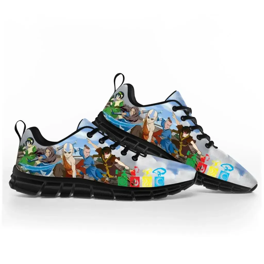 

Кроссовки с индивидуальным дизайном по мотивам аниме «Аватар: Легенда об Аанге», повседневная обувь унисекс