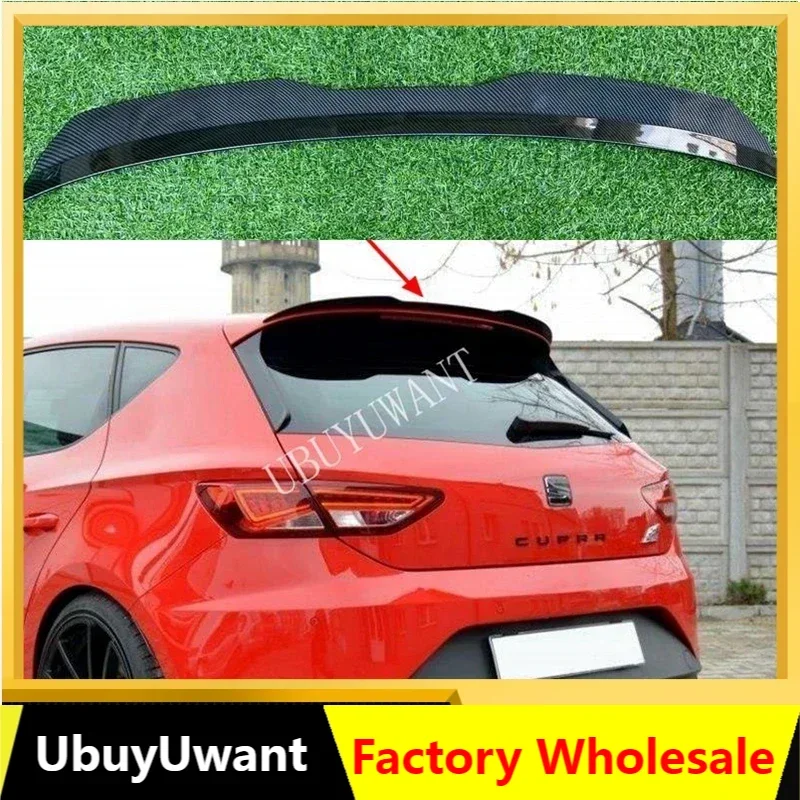 For Seat LEON 1P 5F MK3 For ST Cupra TGI / FR Hatchback Rear Roof Lip Spoiler Roof Rear Wing Body Kit Accessories Car Spoiler