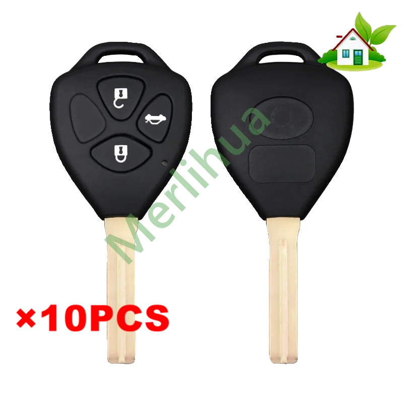 FOR Toyota Crown Integrated Straight‑Blade Remote Key Shell 3‑Button Replacement Housing Fits Crown 2.5