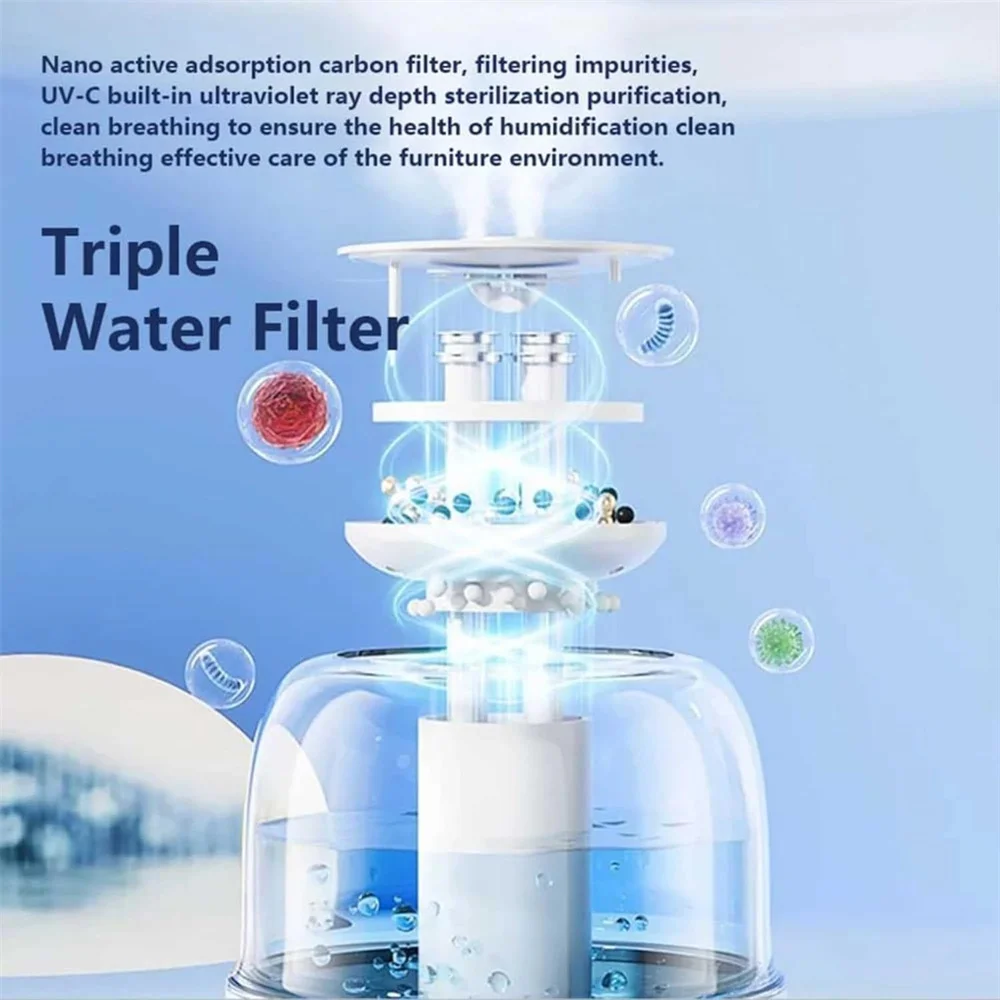 4L الهواء المرطب 2 رذاذ فوهة وضع ضباب صانع العطور ناشر رائحة مكتب المنزل سعة كبيرة اللون ليلة ضوء تنقية