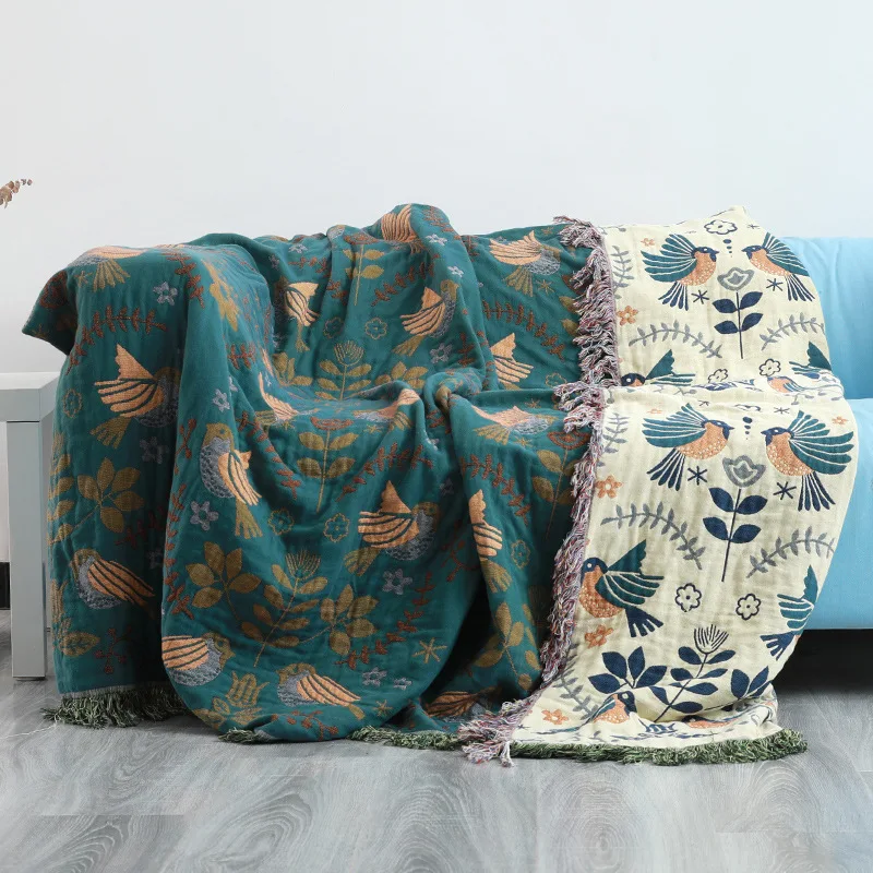 200*230cm cotton double-sided sofa cover throw blanket for bed towel cover cloth four seasons general quilt sheet Travel blanket