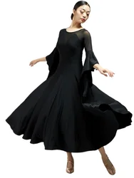 2024 Woman New Ballroom Waltz Modern Dance Dress Competition Standard Dancing Clothing Y0302k