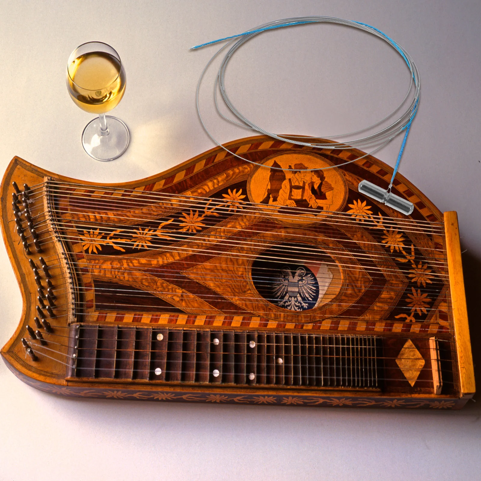 عملي الصينية Guzheng سلسلة أسلاك الفولاذ النايلون الحلو الصوت دائم استبدال Guzheng الملحقات لهجة المهنية #3