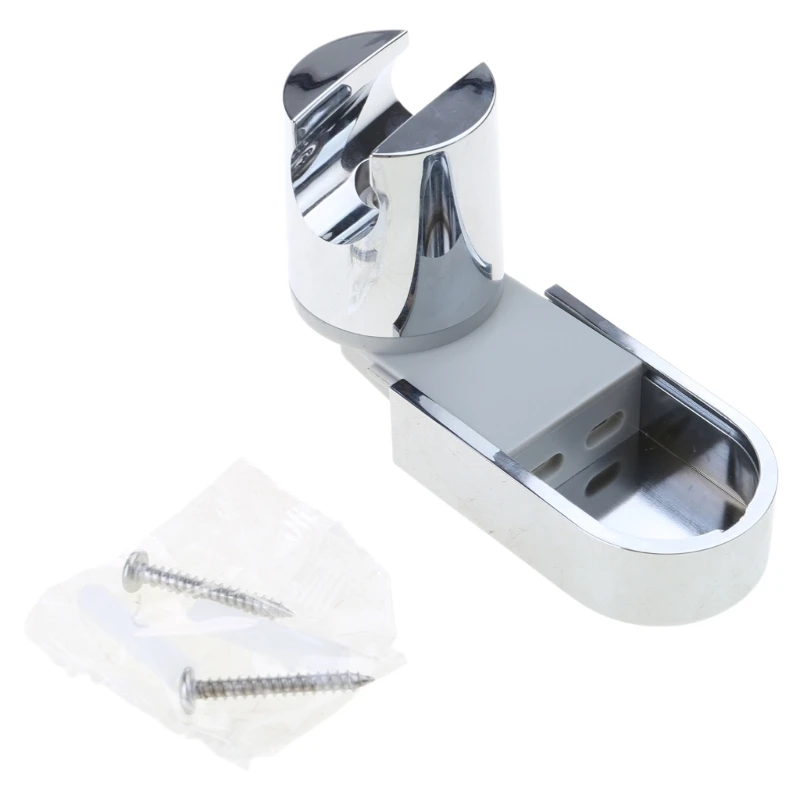 

Wall Mounted Hand Shower Head Holder with Scews Universals Adjustable Sprayer Holder Fixation Base Bathroom Accessories