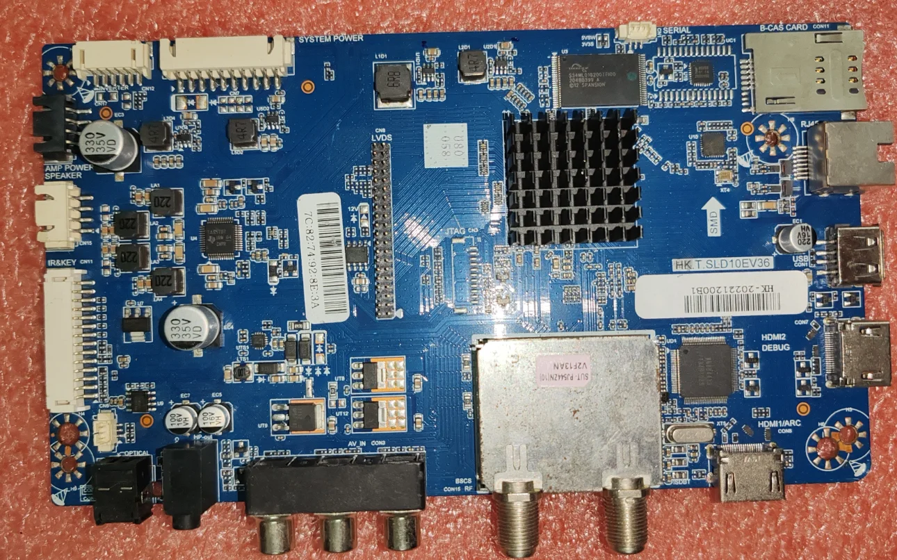 

HK.T.SLD10EV36 The LED TV motherboard has been tested and the physical photo interface has been verified 1920X1080