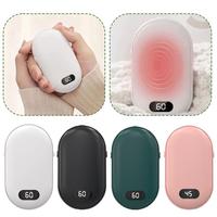 2-in-1 Hand Warmers USB Rechargeable With Digital Display Hand Warmer Power Bank WinterGift Portable Electric Pocket Hand Warmer