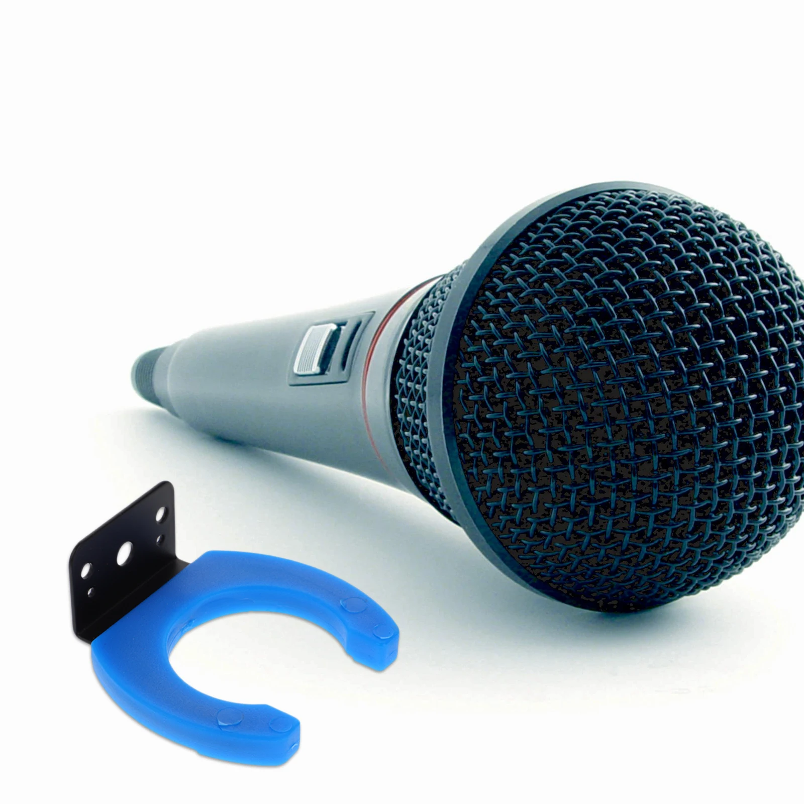 

2pcs Microphone Hanger Hooks Hanging Holder Rubber Universal Bracket for KTV Studio Wall Storage Rack Accessories