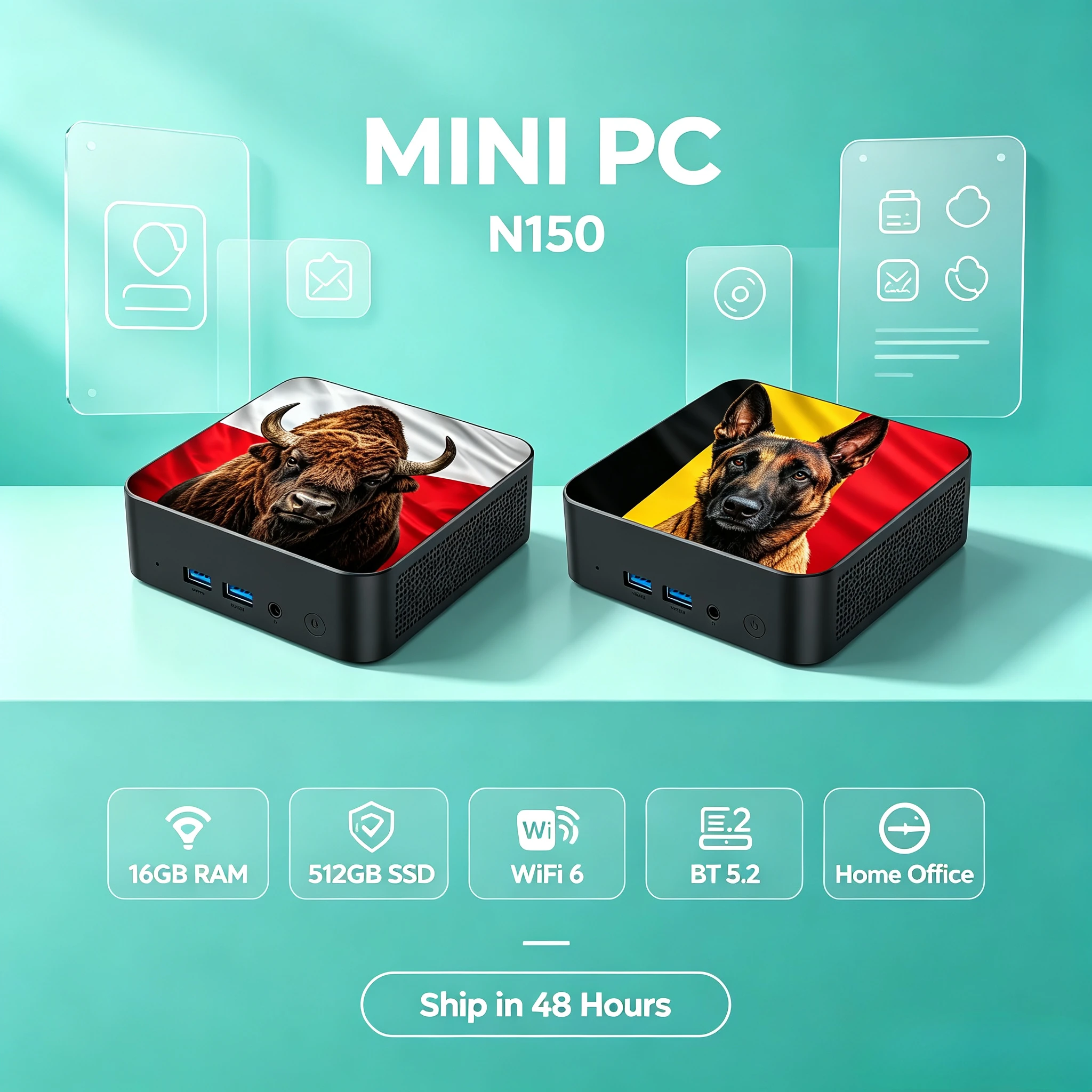 Pc Gaming Desktop - 2026 New Mini PC 16GB RAM