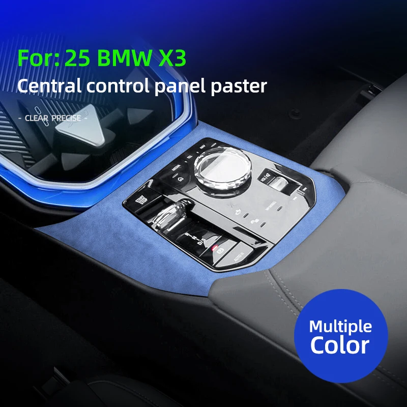 

For BMW X3 G45 G48 2025 Central control panel Cover Trim Stickers Made of Super Suede Interior Tuning Accessories