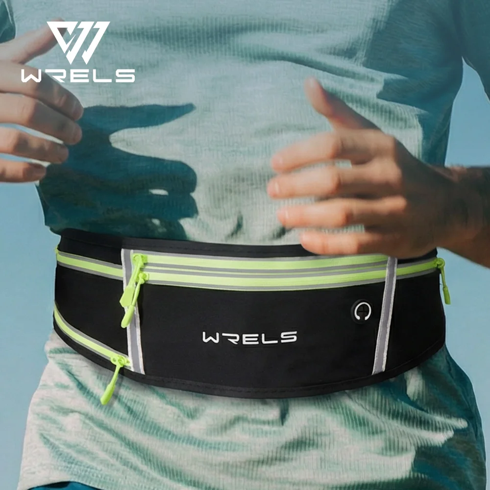 WRELS Professional Running Waist Bag Sports Belt Pack Mobile Phone Case Men Women Hiking Travel Jogging Cycling Gym Sports Pouch