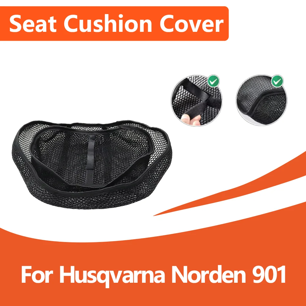 

For Husqvarna Norden 901 Motorcycle Accessories 3D Mesh Fabric Cushion Waterproof Protection Seat Cover