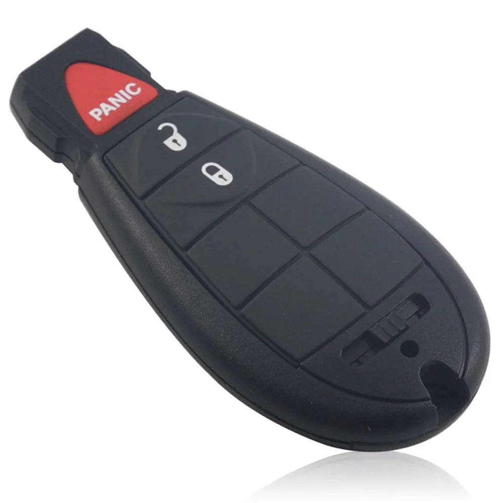 jingyuqin 3 Buttons Remote Case Key Shell For Jepp Chrysler 300 Town & Country Dodge Challenger Charger Durango Journey