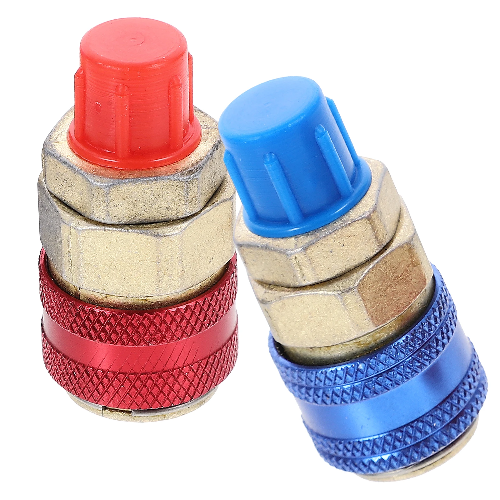 

2pcs High-Grade Manual Coupler Connector Adapter For Car Refrigerant Charging Hose Conditioning Quick Connect Durable