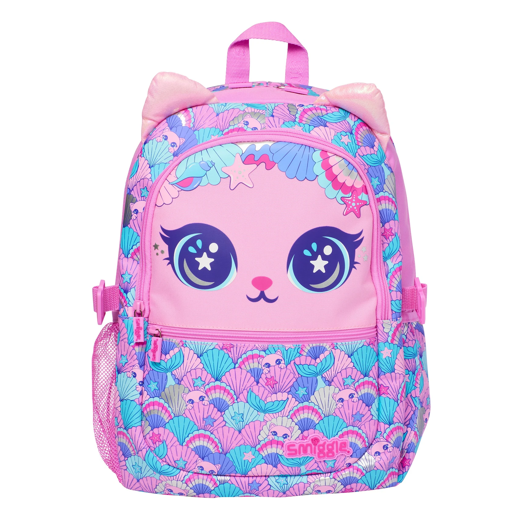 Australian Smiggle Backpack Stationery Set For Students Cartoon Pink Cat Backpack Schoolbag Pencil Case Water Cup Gift For Girls