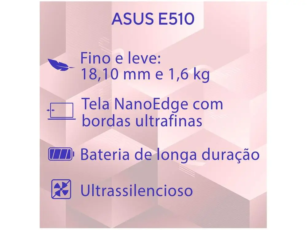 ASUS Vivobook Go 15 E510KA-BR833WS 4GB RAM 128GB eMMC 15,6 "Windows 11 Notebook