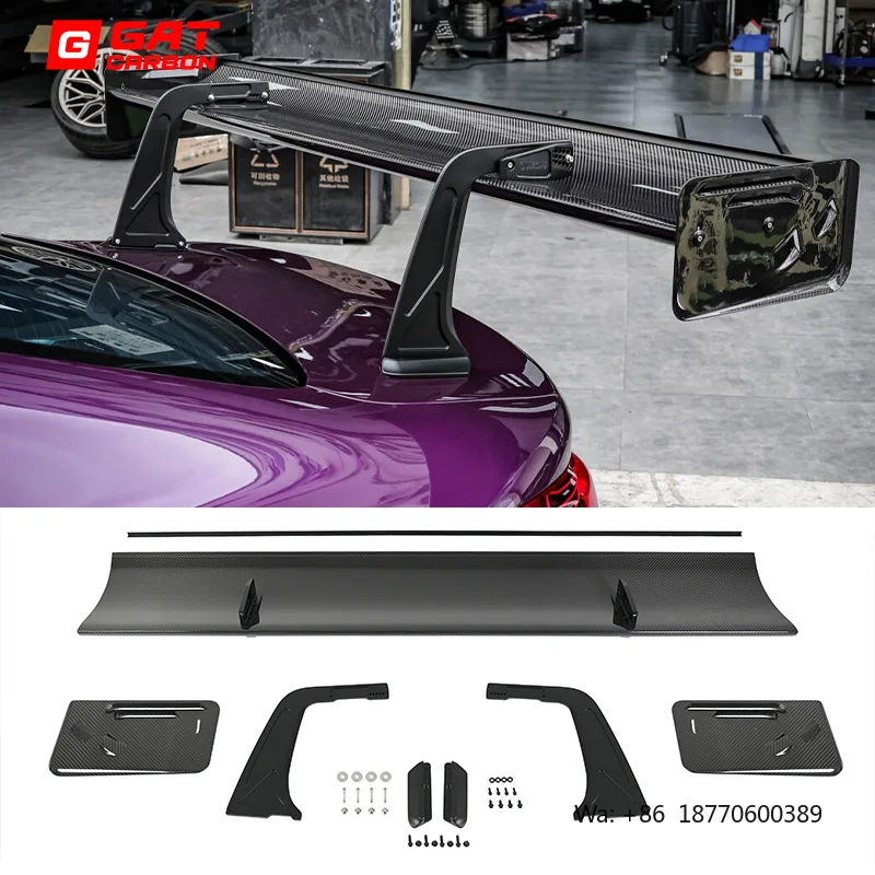 Rear Spoiler V1 Style Dry Carbon Fiber Fixed Wing Spoiler Car Modification Spoiler for BMW M2 M3 M4 G87 G80 G82 High Quality