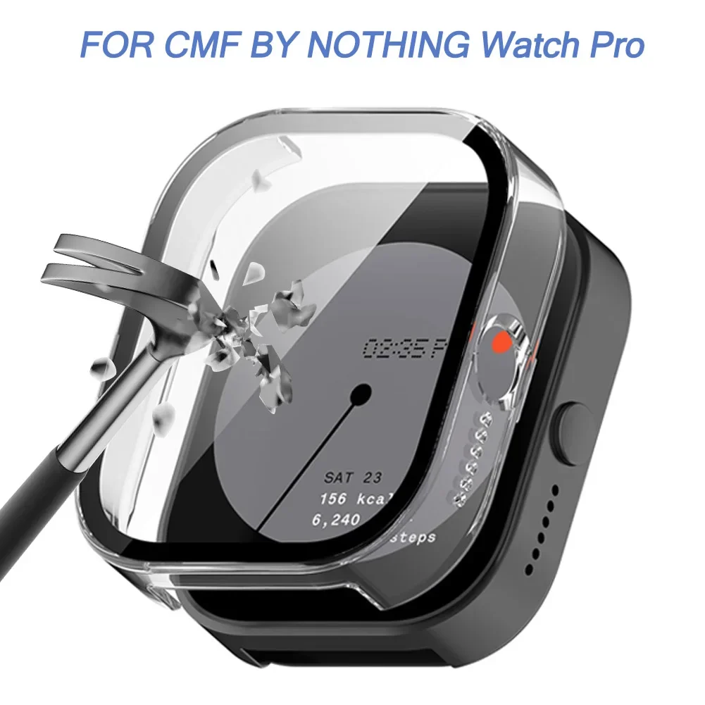 CMF Watch Pro 유리용 HD 강화 유리 + PC 케이스 전면 화면 보호기 보호 프레임 범퍼 쉘 CMF Watch Pro 커버