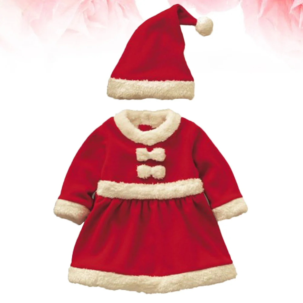 

Christmas Santa Claus Suit Red 150Cm Comfortable Fabric Children Stage Performing Clothes Party Fancy Dress Cosplay Costume