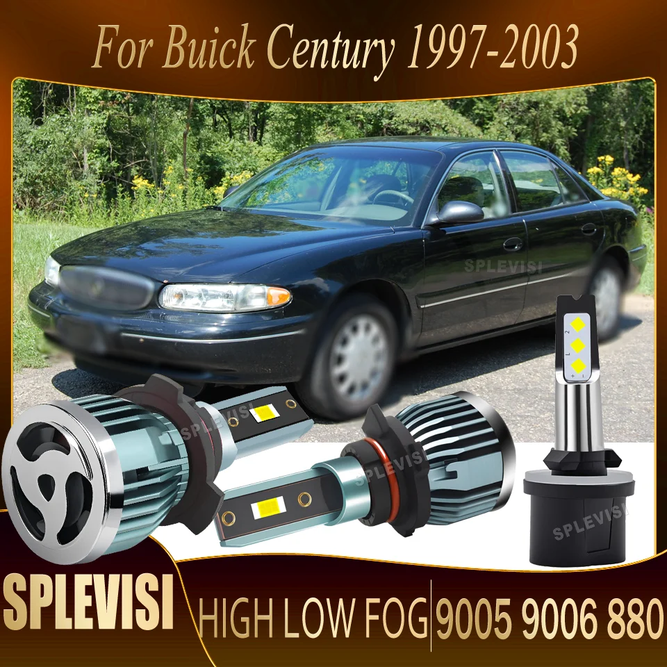 

LED Lifespan 60000hrs Tool-Free Extend Life Instant Star Headlight foglight For Buick Century 1997 1998 1999 2000 2001 2002 2003