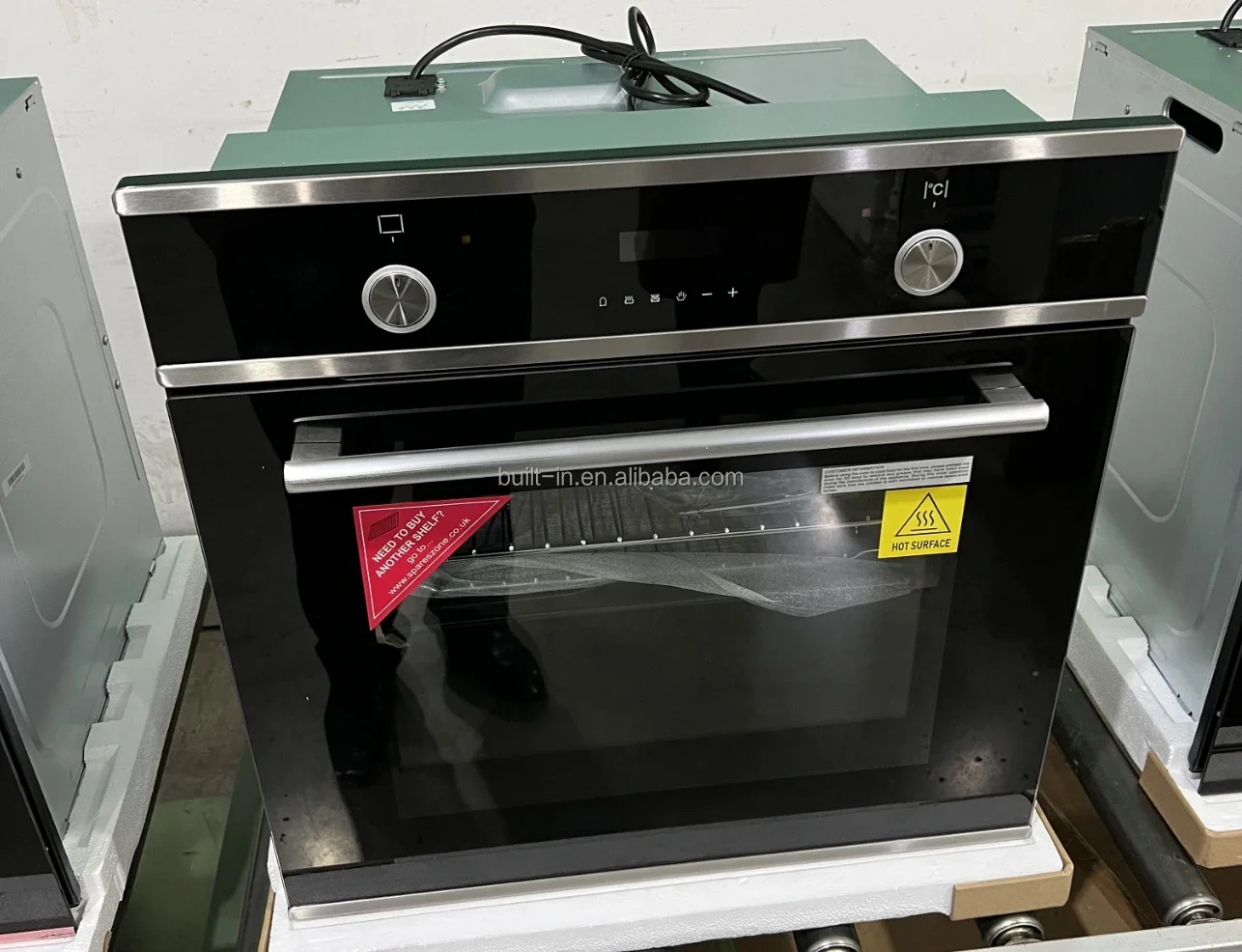 60cm Built-in Electric Oven 9 function , 2 knob , with touch control timer grill oven