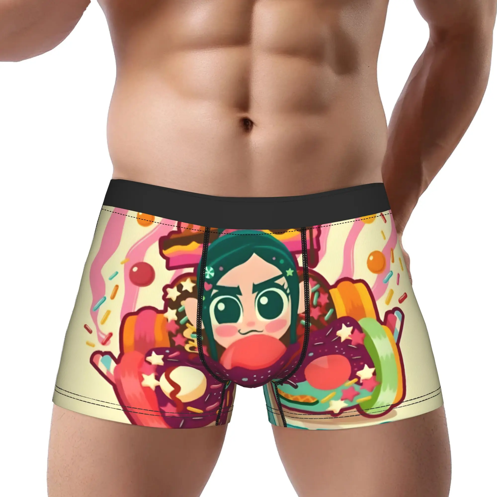 

1piece Wreck It Ralph Cartoon Underpants Homme Panties Man Underwear Print Shorts