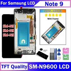 Note9 Display NEW For Samsung Note9 LCD Display Touch Screen Digitizer Assembly For Samsung Note 9 N960F N960U N9600 LCD Frame