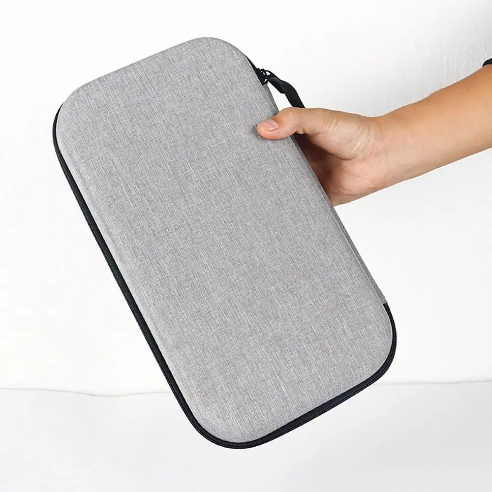 EVA Ping Pong Paddle Case Black Grey Shockproof Table Tennis Racket Case Wear-resistant Portable Hard Shell Storage Bag