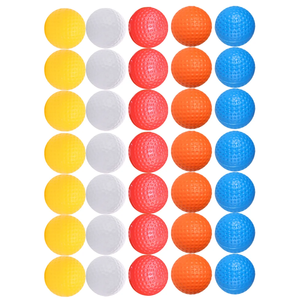 35 Pcs Hollow Ball Golf Mat Golfing Training Plastic Swing Practice Hollow-out