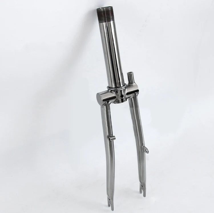 Sand blast bike parts of titanium folding bike fork