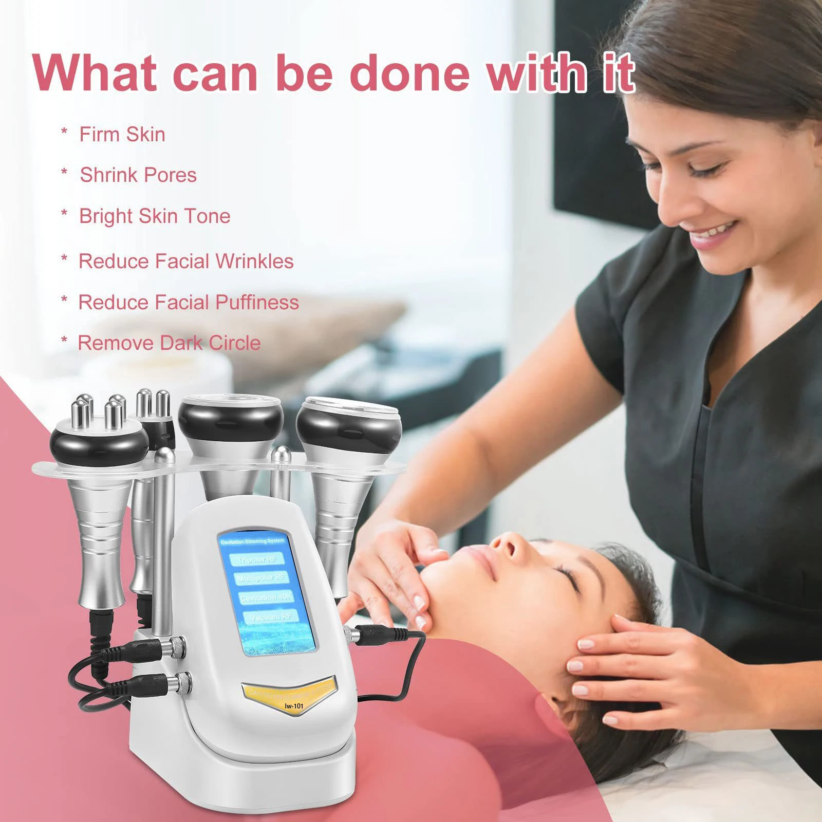 RF Skin Rejuvenation Tighten Anti-wrinkle Body Massage Slimming 40K Cavitation Ultrasonic Weight Loss Beauty Machine