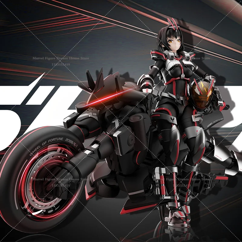 

1/12 масштаб охотничья рыба мотоцикл Богиня Райдер Акула 6-дюймовый полный набор фигурка в наличии самосборная модель куклы игрушки