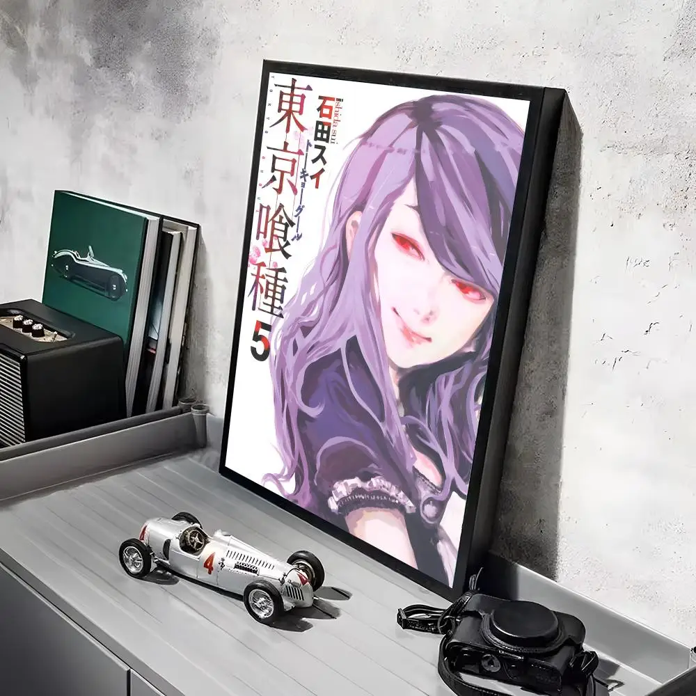 T-Tokyo Ghoul Anime-Poster-Aufkleber, HD-Gemälde, selbstklebende Kunst für Schlafzimmer, Wohnzimmer, Heimdekoration, moderne Wandaufkleber, Geschenk – Detail 28