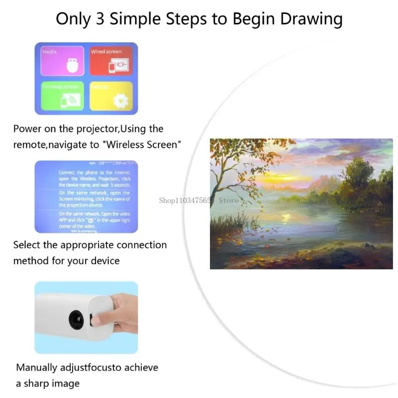 

Modifiable Art Tracing Projector Stand With Portable Design For Wall And Desktop Sketching