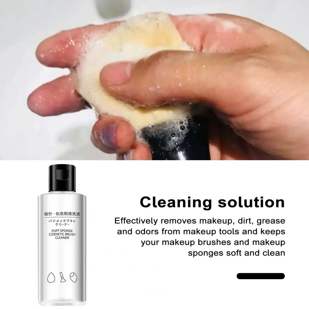 Makeup Tool Cleaner Clean Makeup Brush Solution Makeup Brush Cleaner Set for Brushes Sponges Cruelty-free Solution for Tools