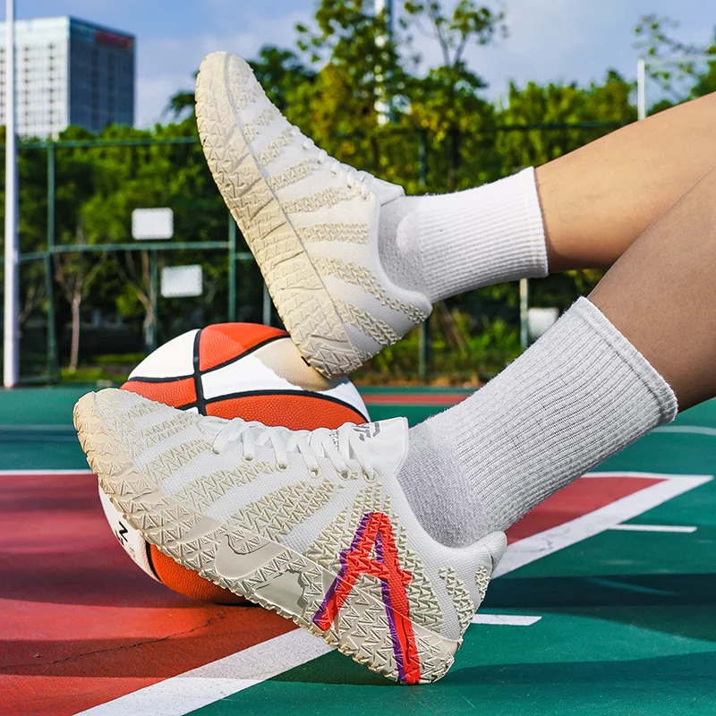 

Новые практичные баскетбольные кроссовки, износостойкие, амортизирующие, противоскользящие и с воздушной подушкой, тренировочная спортивная обувь для мужчин