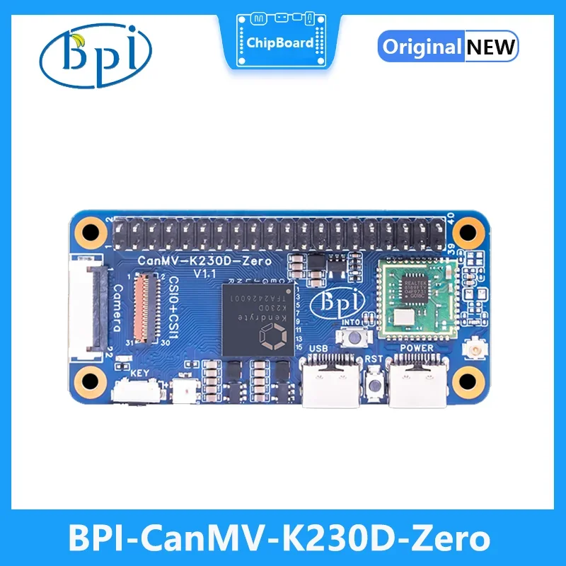 Pi gels BPI-CanMV-K230D-Zero Canaan K230D RISC-V 128 RAM touristes caméra MIPI CSI srceen 40 Pin GPIO SBC Single Board Computer