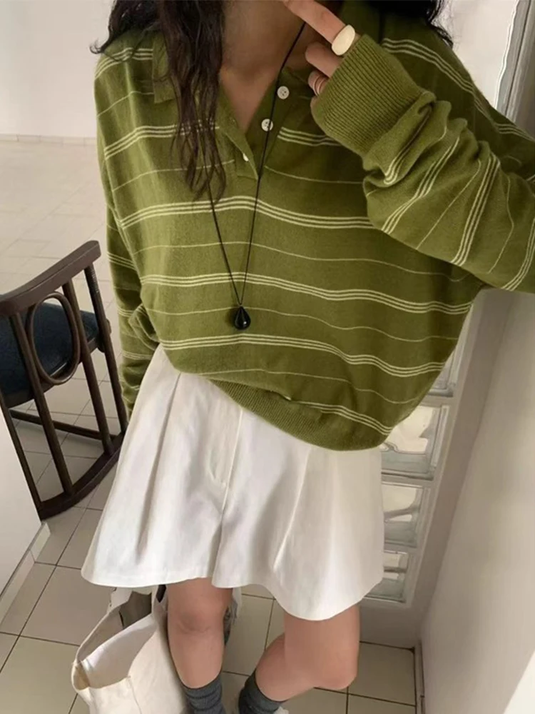 Cseta trada Vintage com Gola  para Mulheres, Cseta Solta de Camada Base com tras em Cores para um Visual Mais...