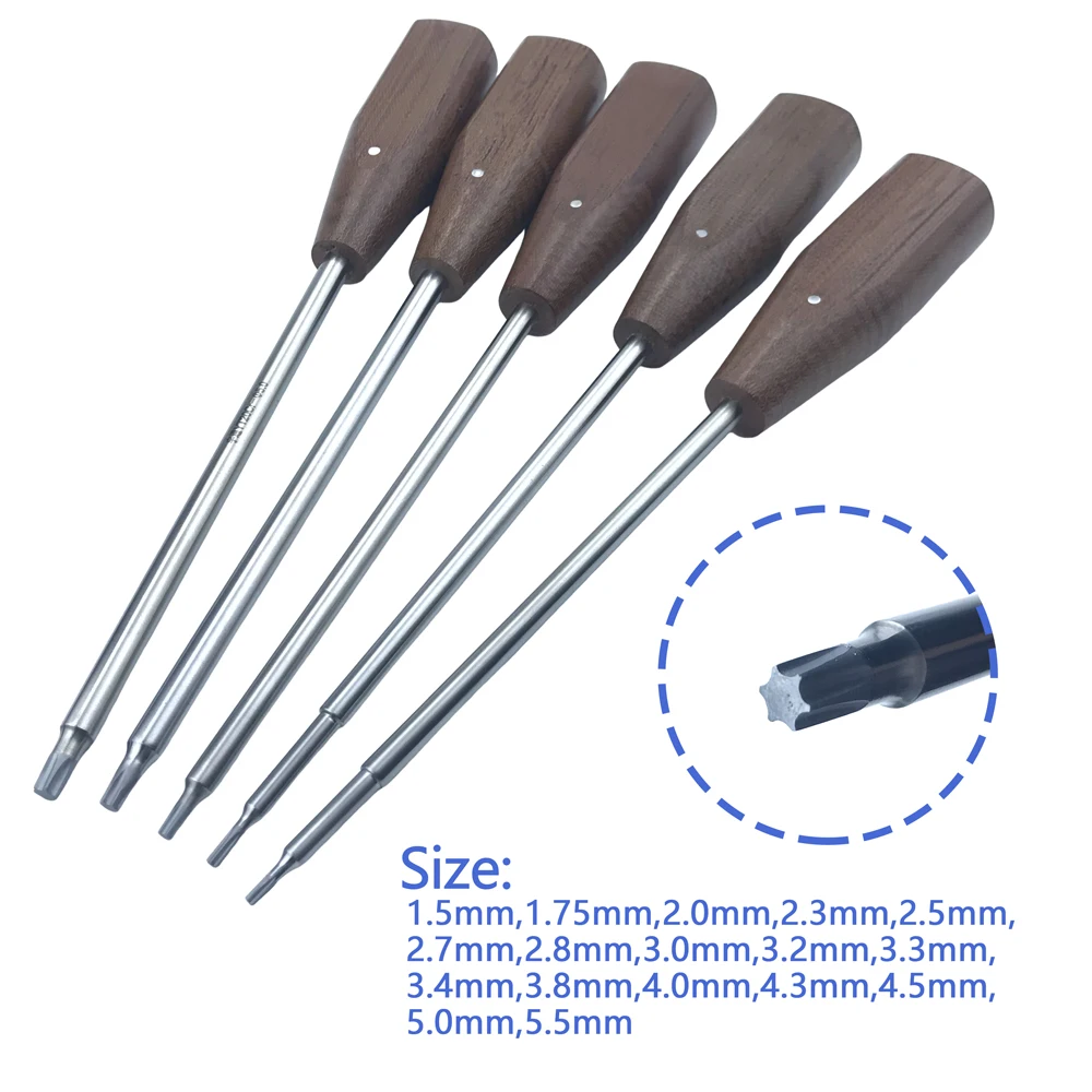 Bone Screw Driver Star Head Screwdriver Stainless Steel Veterinary Orthopedics Surgical  Instruments