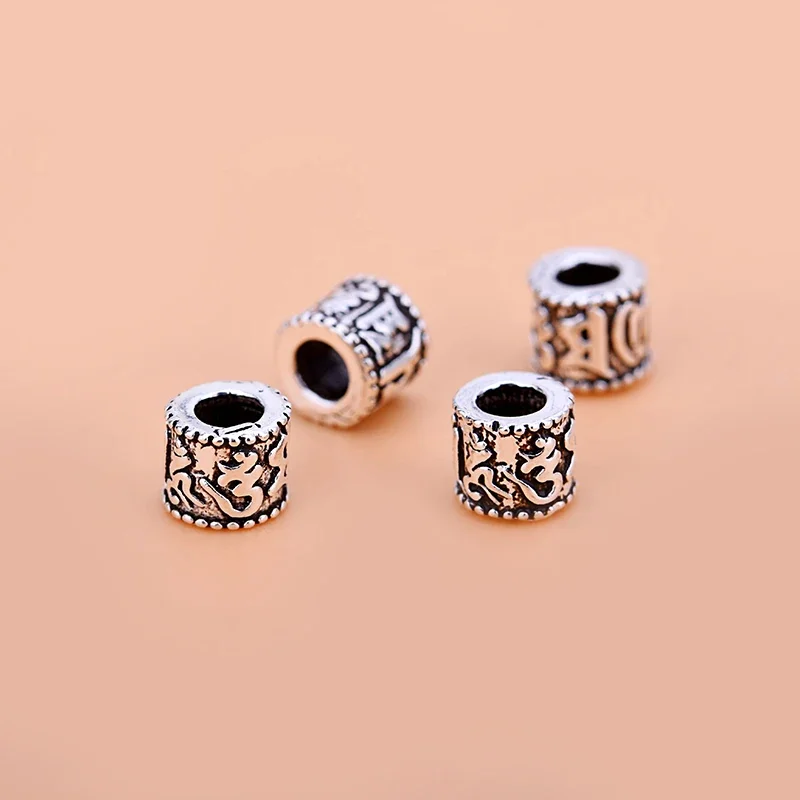 5PCS 925 Sterling Silver Six-Word Spell Beads: تقييم ونصائح للاستخدام والتصميم